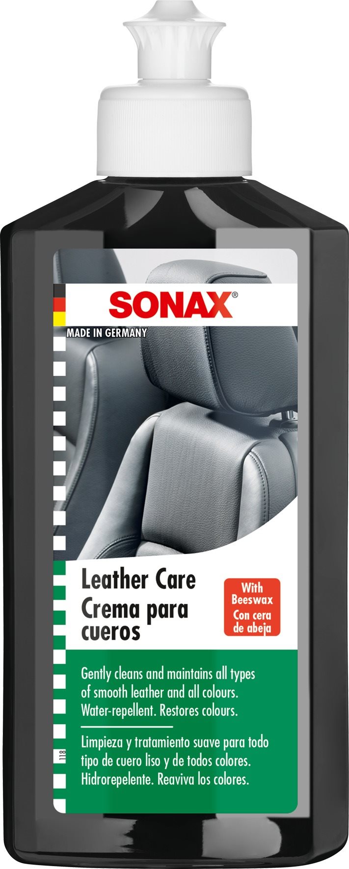 SONAX - Ošetrenie kože s vitamínom E, 250 ml Čistič čalúnenia v aute