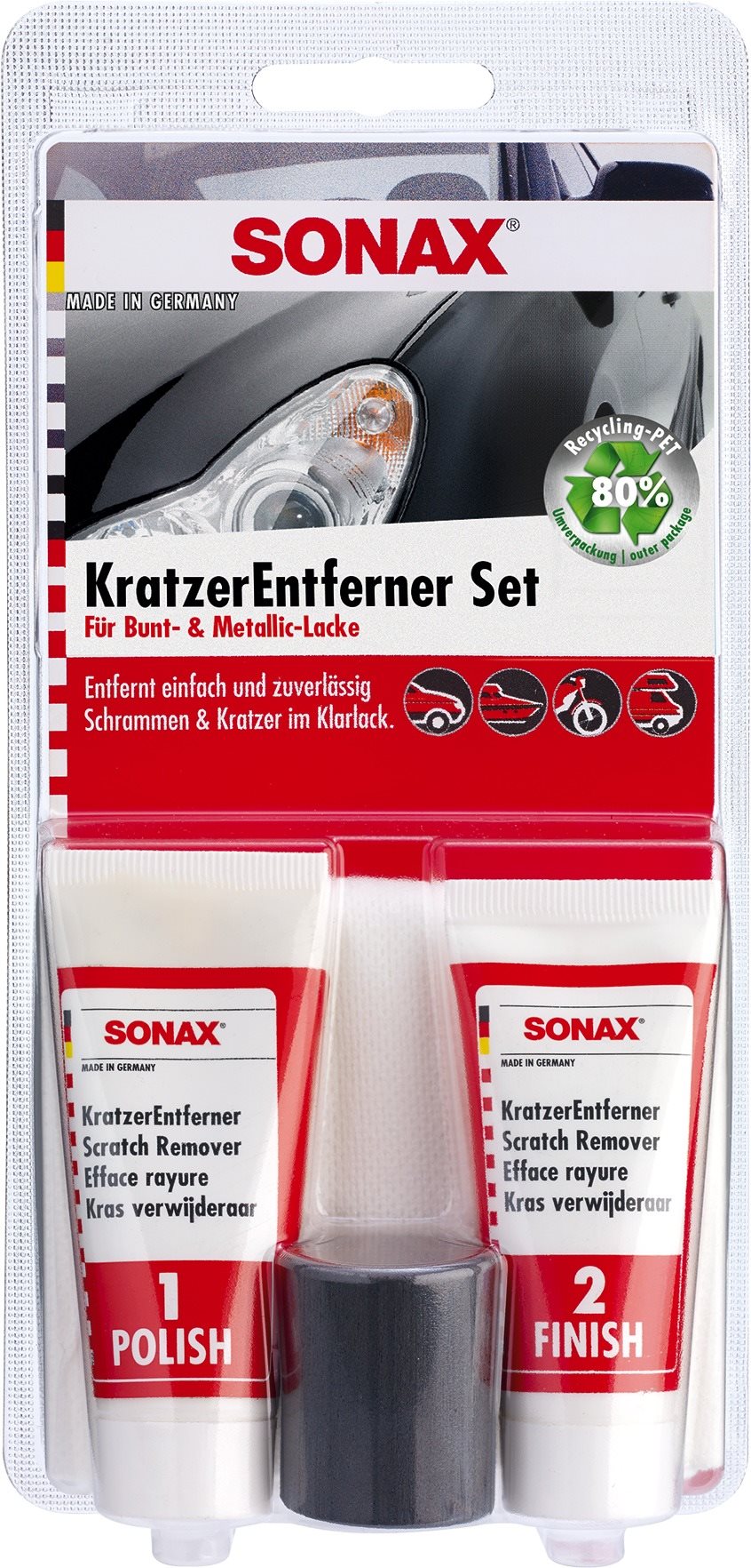 SONAX - Súprava na odstraňovanie rýh z laku, 2 × 25 ml Sada...