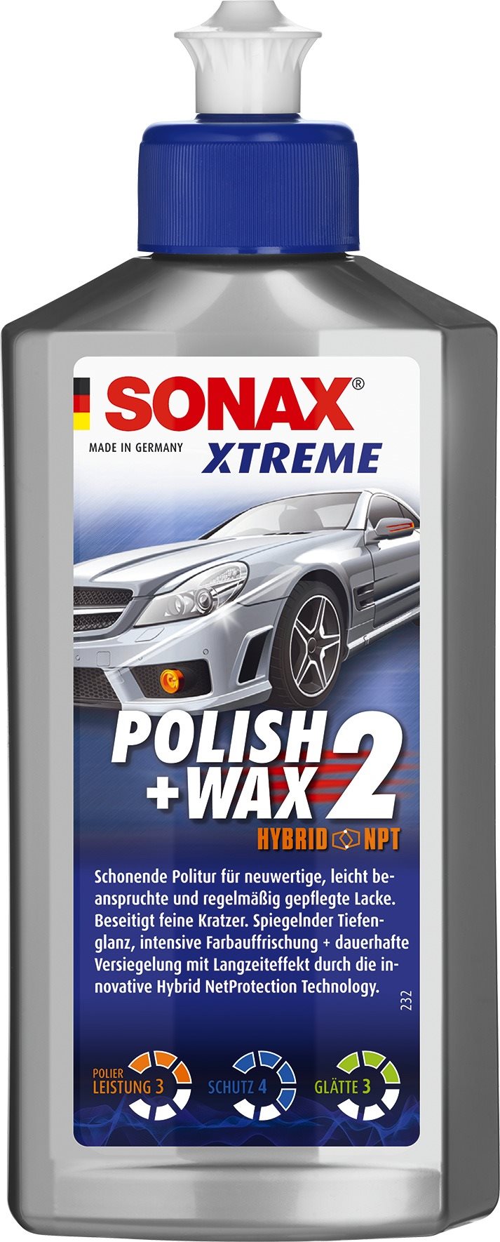 SONAX Xtreme Polish & Wax 2 NanoPro – sensitive, 250 ml Leštenka na...