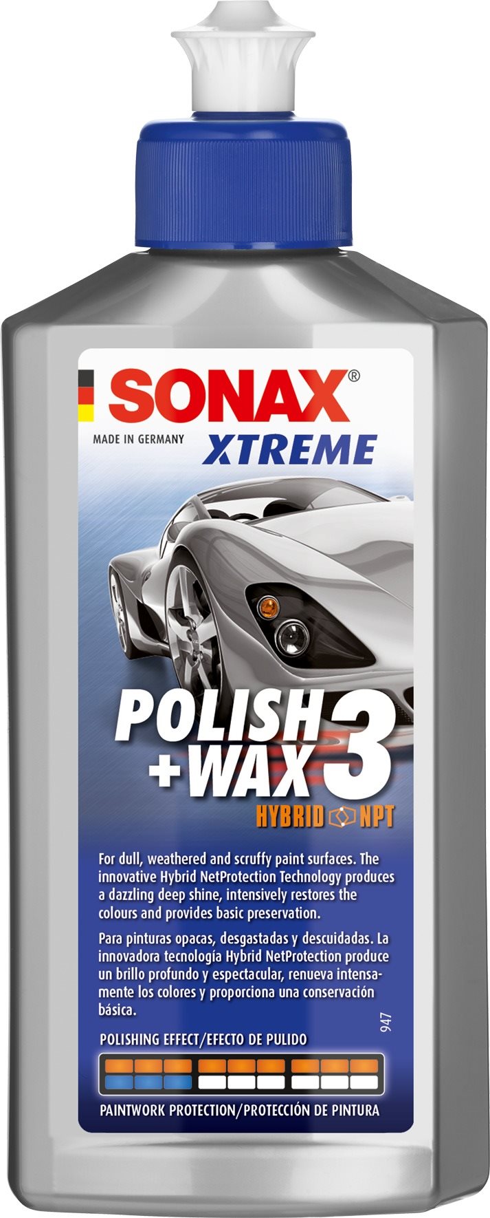 SONAX Xtreme Polish & Wax 3 – leštenka, 250 ml Leštenka na auto