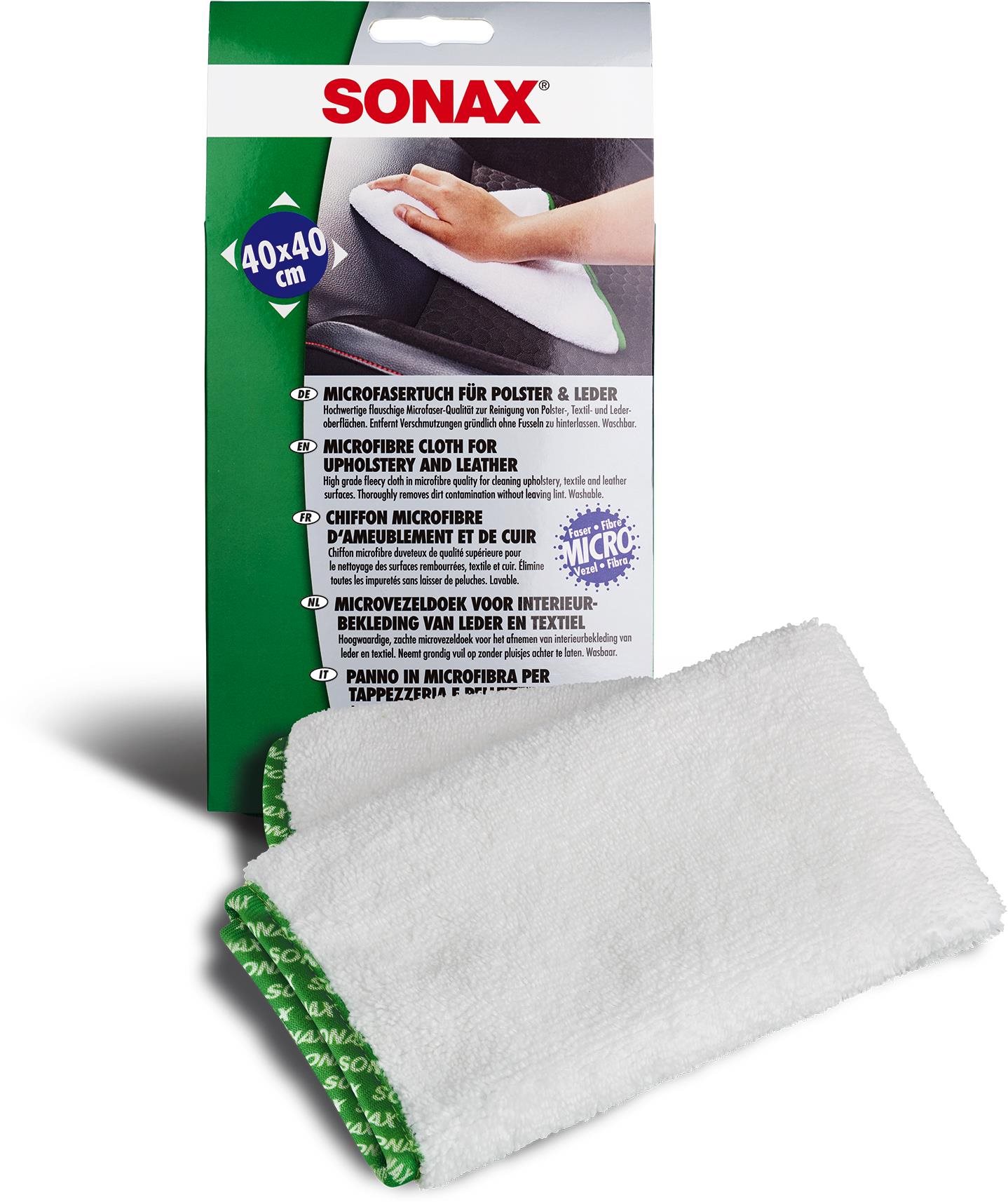 Sonax Utierka z mikrovlákna na textil a kožu Mikrovláknová utierka