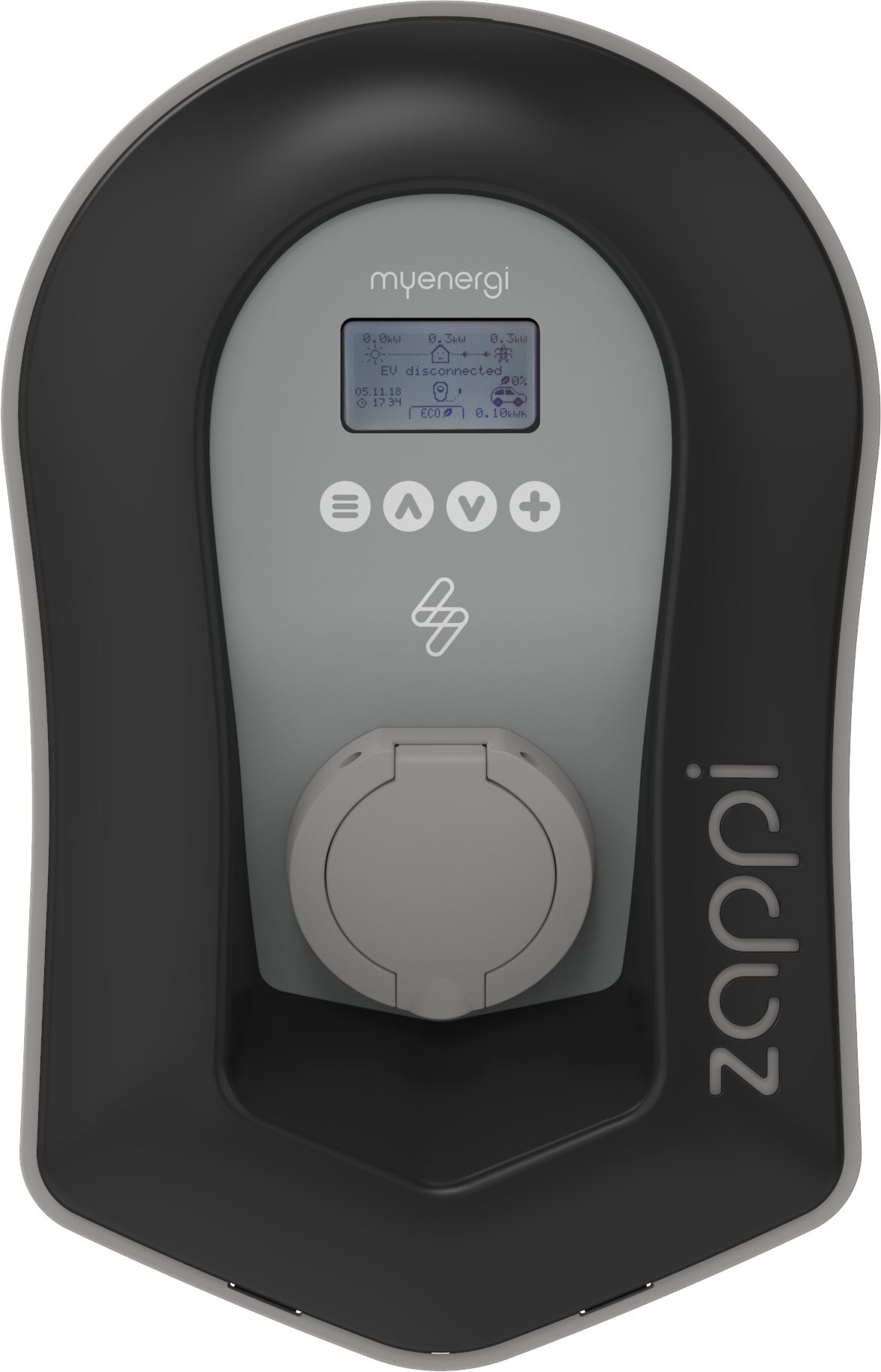 Myenergi Wallbox Zappi Type 2 konnektorral, fekete Elektromos...