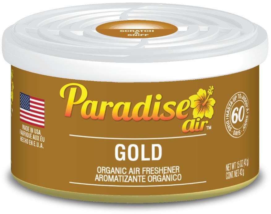 Paradise Air Organic Air Freshener 42 g vôňa Gold Osviežovač vzduchu