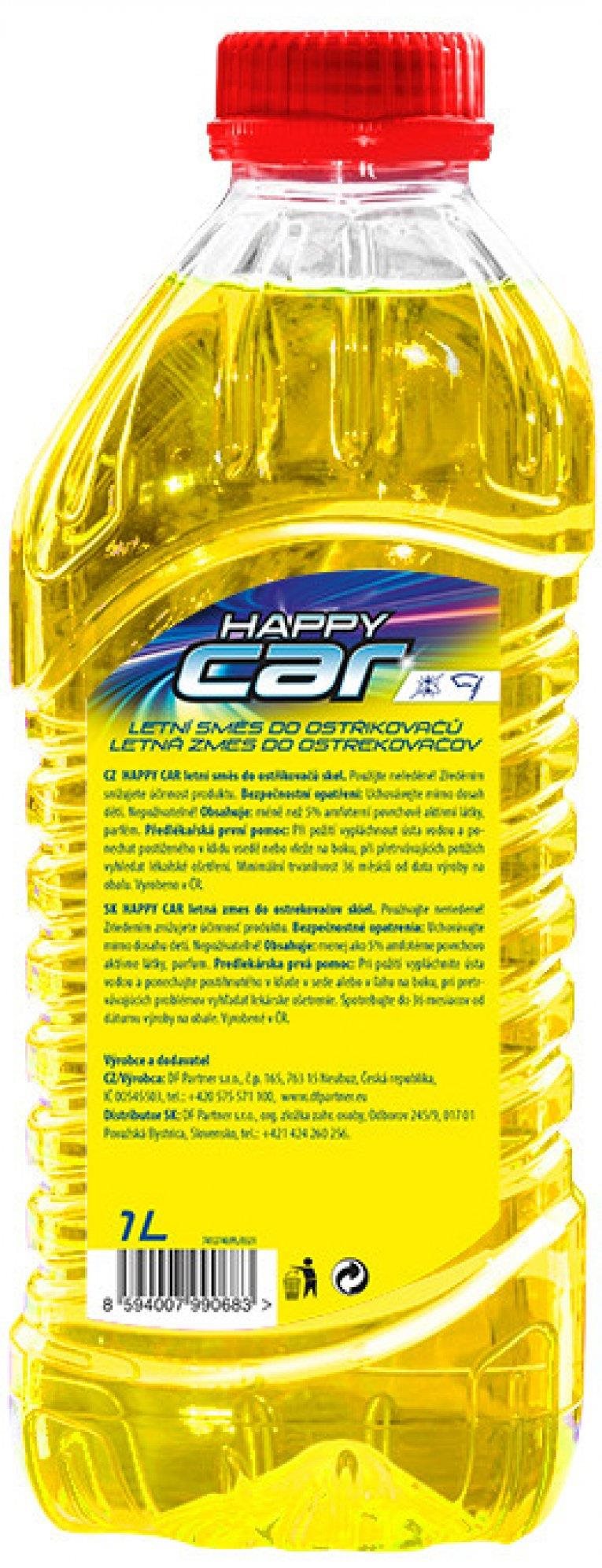 Happy Car Zmes do ostrekovača letná 1 l Voda do ostrekovačov