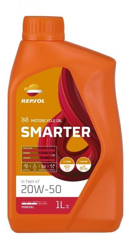 Repsol Smarter V-Twin 4T 20W/50 – 1 l Motorový olej