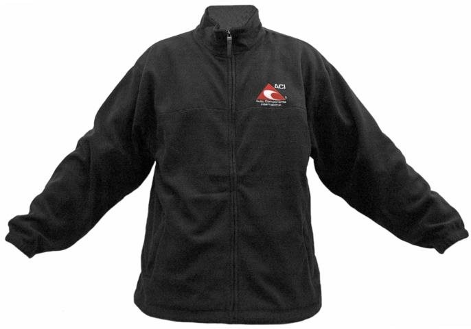 ACI mikina čierna fleece na zips 285 g, veľ. L Mikina
