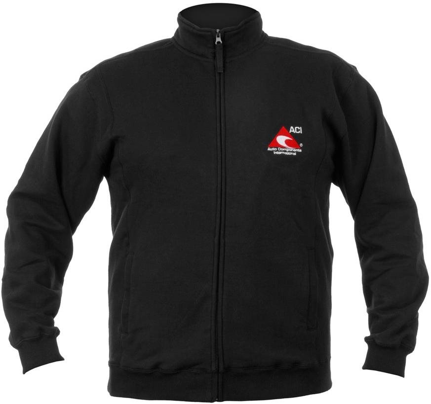 ACI mikina čierna na zips 280 g, veľ. L Mikina