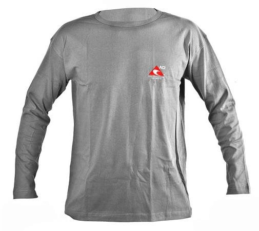 ACI tričko sivé s dlhým rukávom 160 g, veľ. XL Tričko