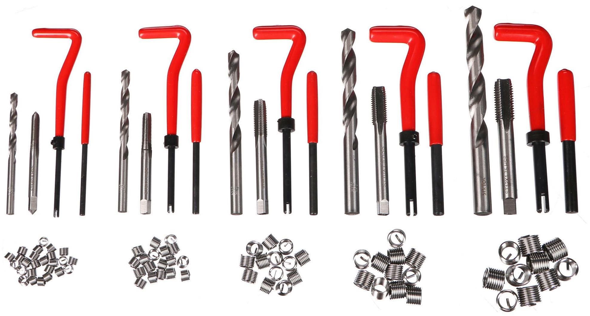 Sixtol Mechanic Thread Sada 131 na opravu závitov, M5 – M12 Sada...