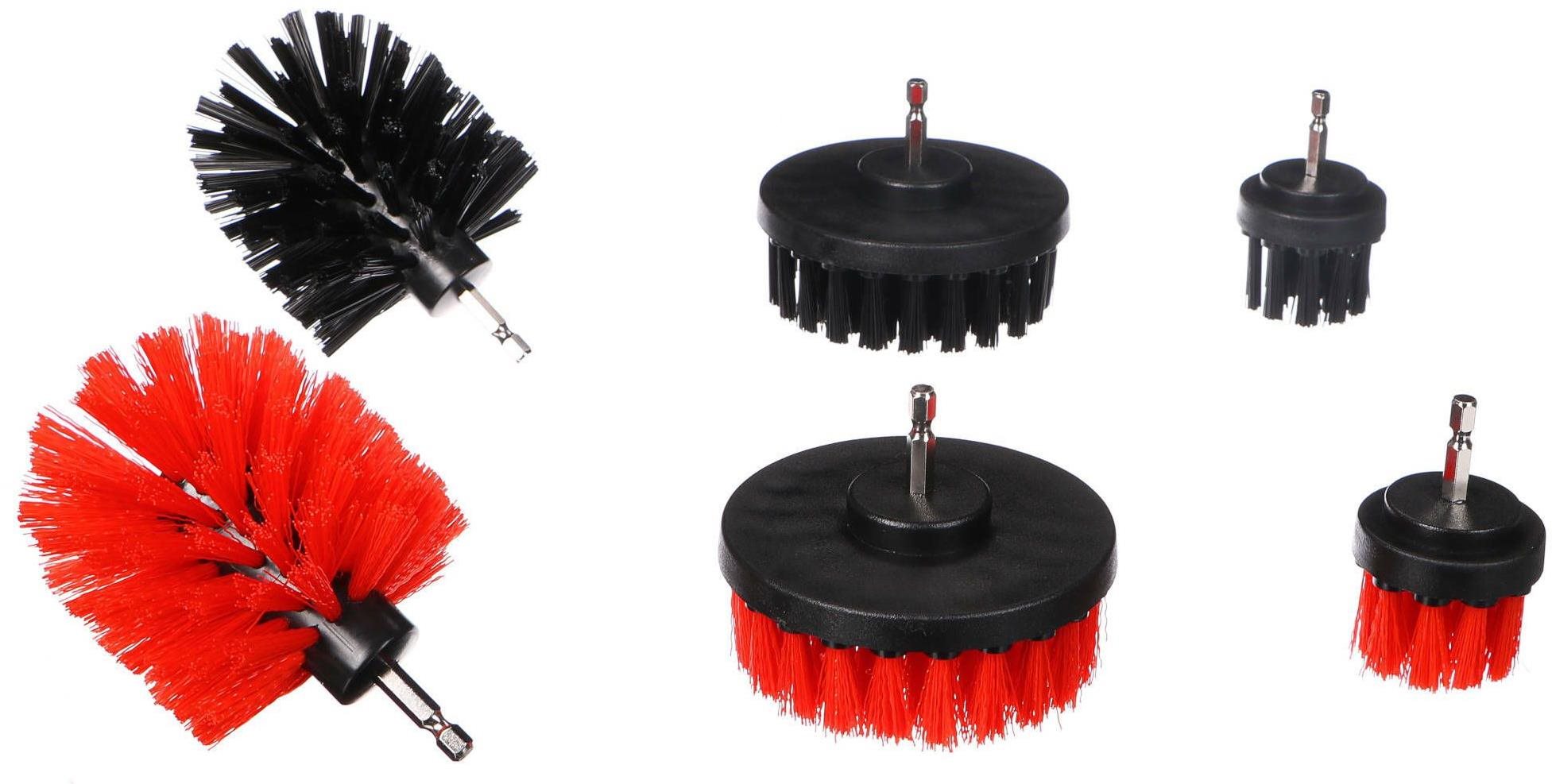 Sixtol Car Detailing Drill Brush 6, súprava kief 6 ks Súprava na...