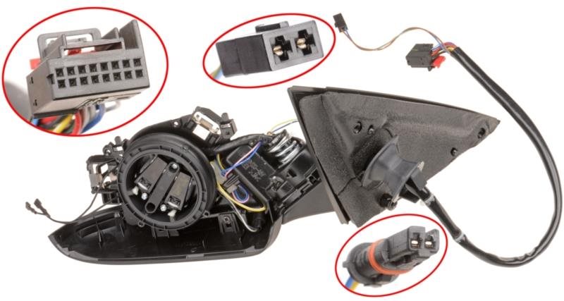 ACI AUDI A4 07- L (0307859) Spätné zrkadlo