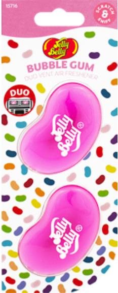 Jelly Belly Vent Stick balenie 2 ks, vôňa Buble Gum Vôňa do auta