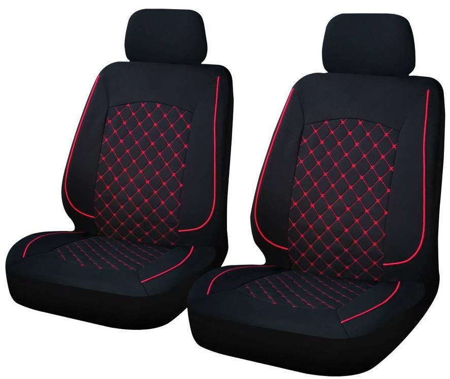 Cappa Como, čierna/červená, 2 ks Autopoťahy