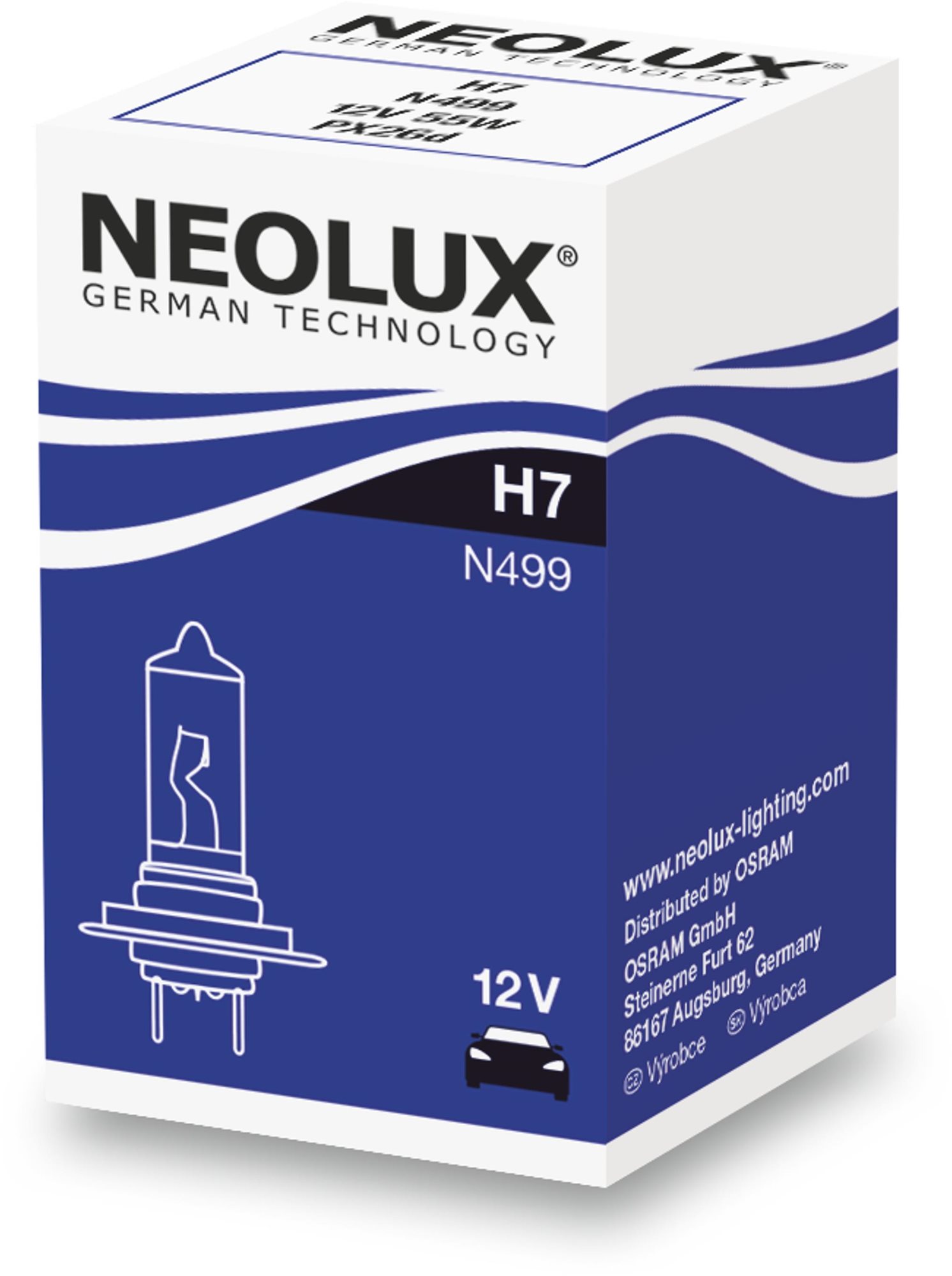 NEOLUX H7 Standard, 12V, 55W Autóizzó
