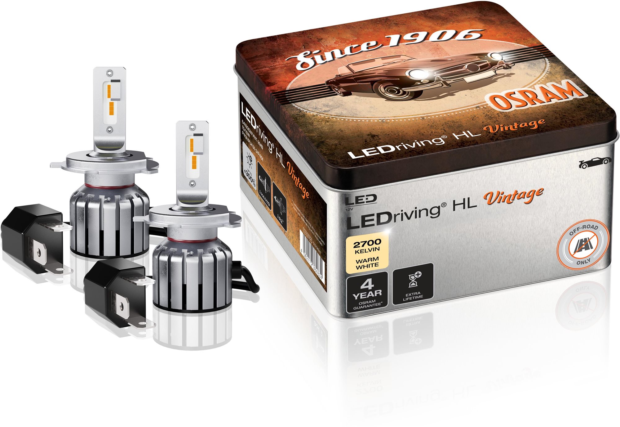 OSRAM LEDriving Vintage H4, H19, R2, 12V LED autóizzó