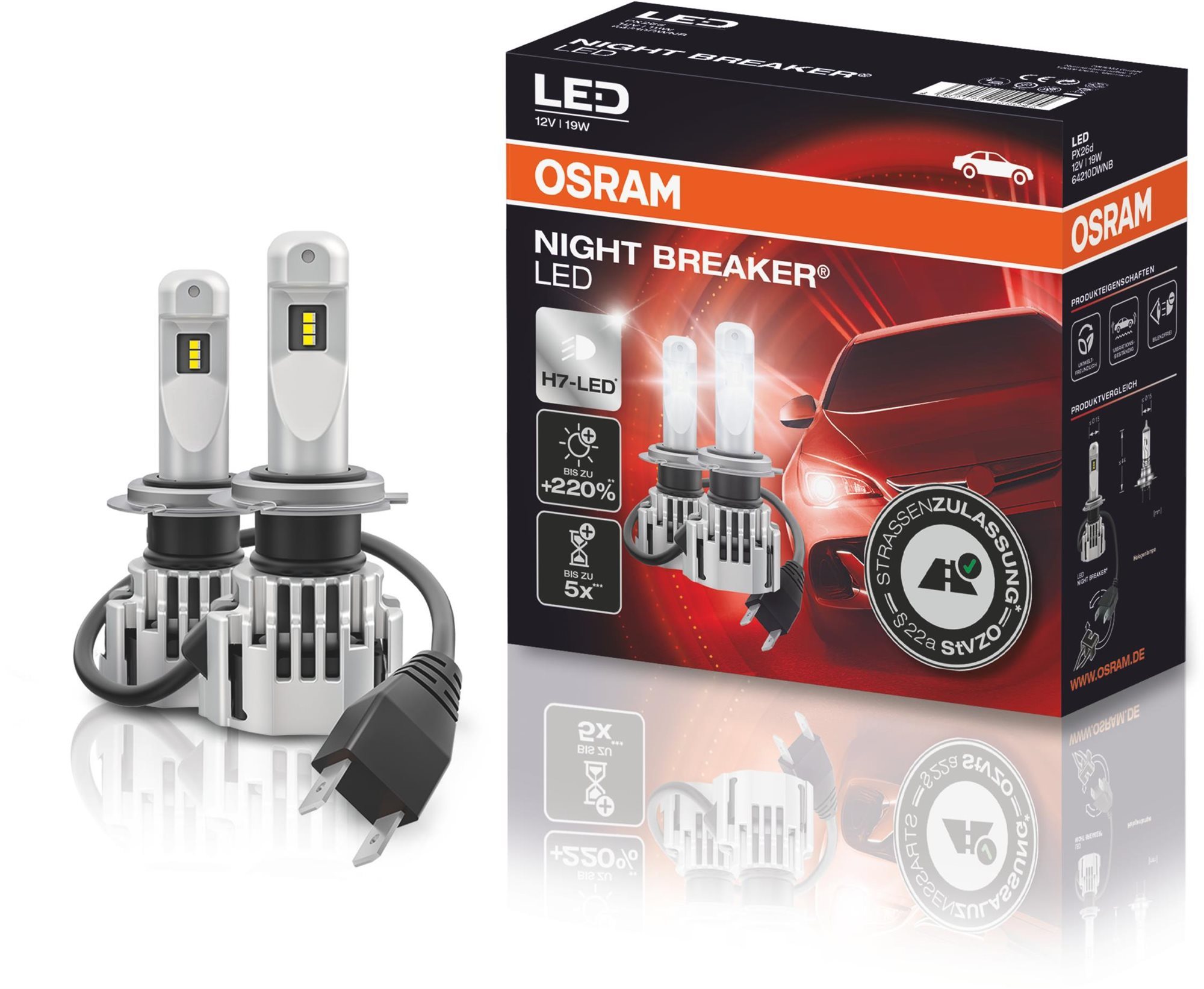 OSRAM LEDriving H7 VW Touran 2 (5T) 2015 - LED autóizzó