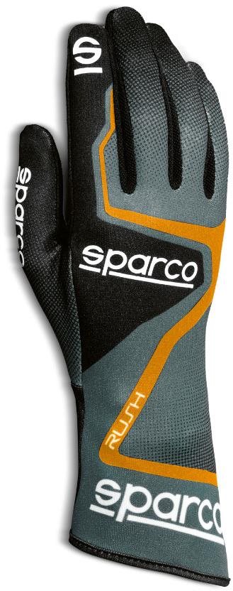 Sparco Rush Kartingové rukavice, farba sivo-oranžová, veľkosť 11...