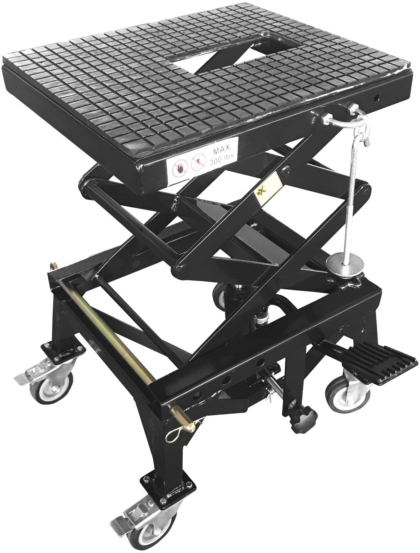 Q-TECH hydraulický zdvihák MX moto, nosnosť 135 kg Hever