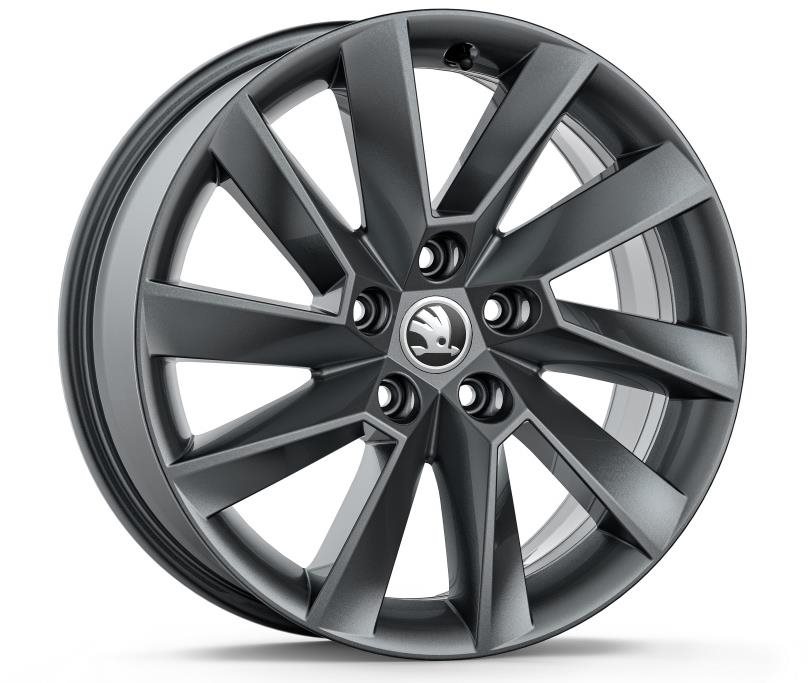 ŠKODA STRATOS 17" na SUPERB III antracitová Alu disk