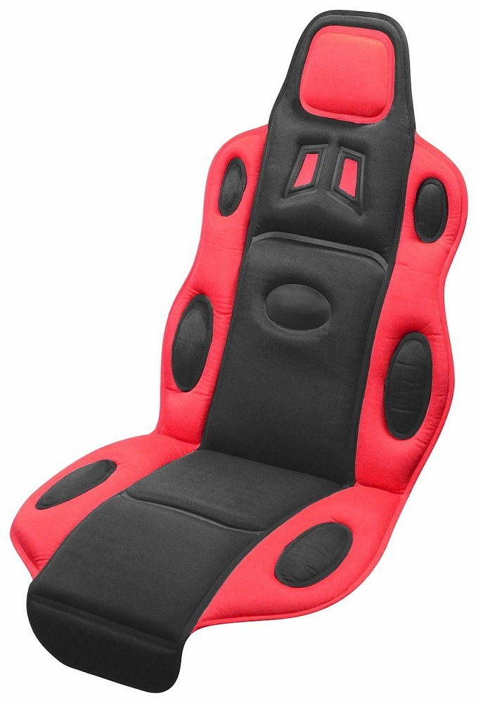 COMPASS Poťah sedadla RACE čierno-červený Autopoťahy