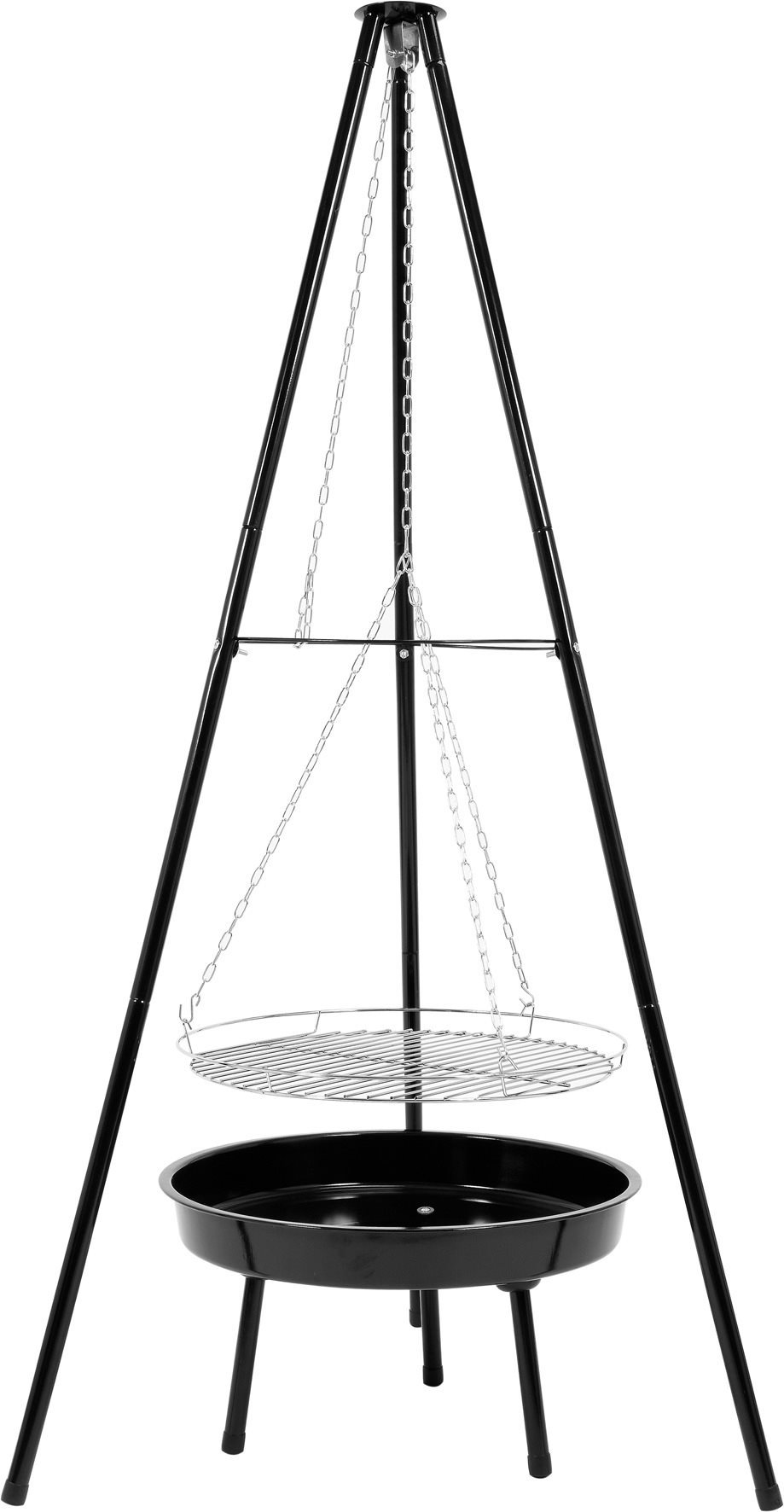 VOREL Okrúhly gril na drevené uhlie 52 cm Gril