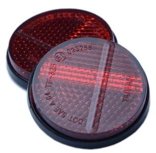 R & G Racing Samolepiaca odrazka 4 cm E-Mark, okrúhla Odrazka