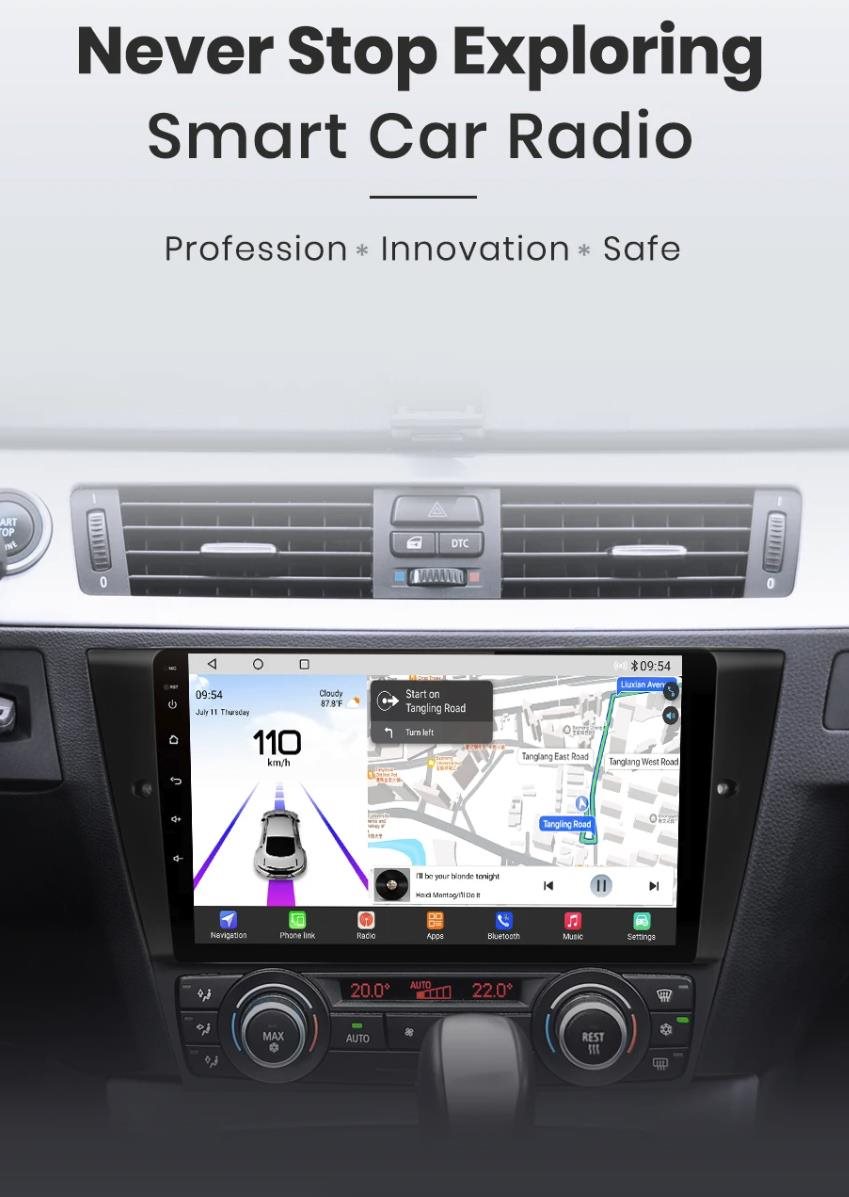 Hizpo 2GB RAM ANDROID Autorádio BMW 3. Série E90 E91 E92 E93...