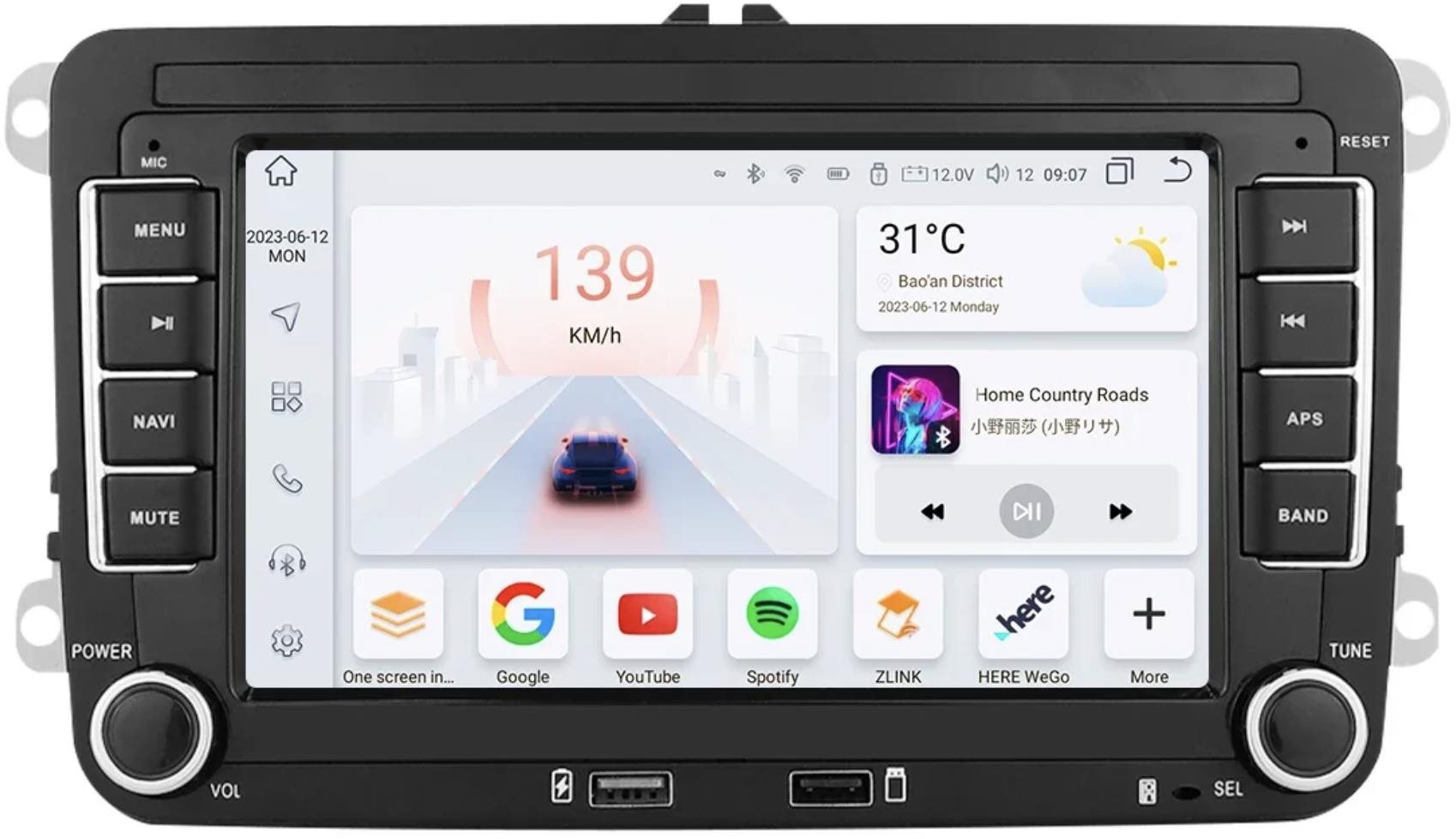 Ossuret 8GB Apple CarPlay Android Auto 2din Autorádio pro...