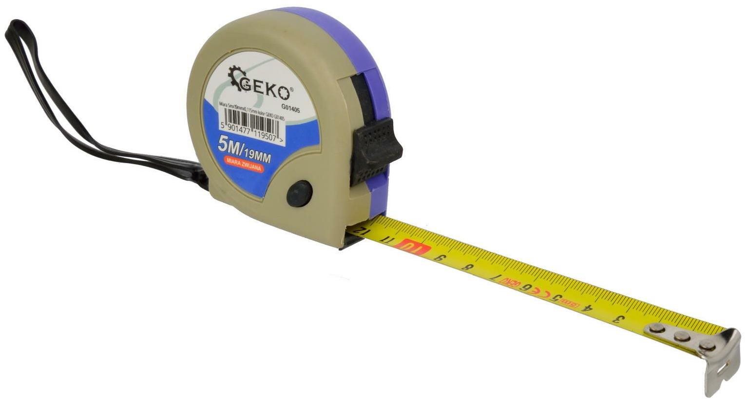 GEKO zvinovací meter 5 m × 16 mm Zvinovací meter