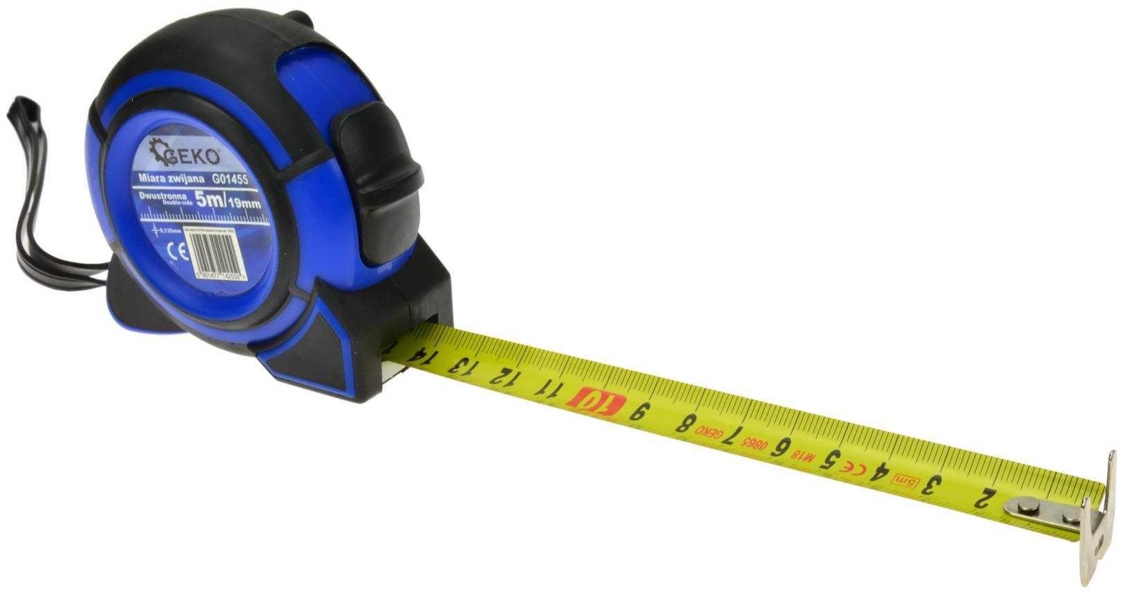 GEKO, zvinovací meter 5 m × 19 mm Zvinovací meter