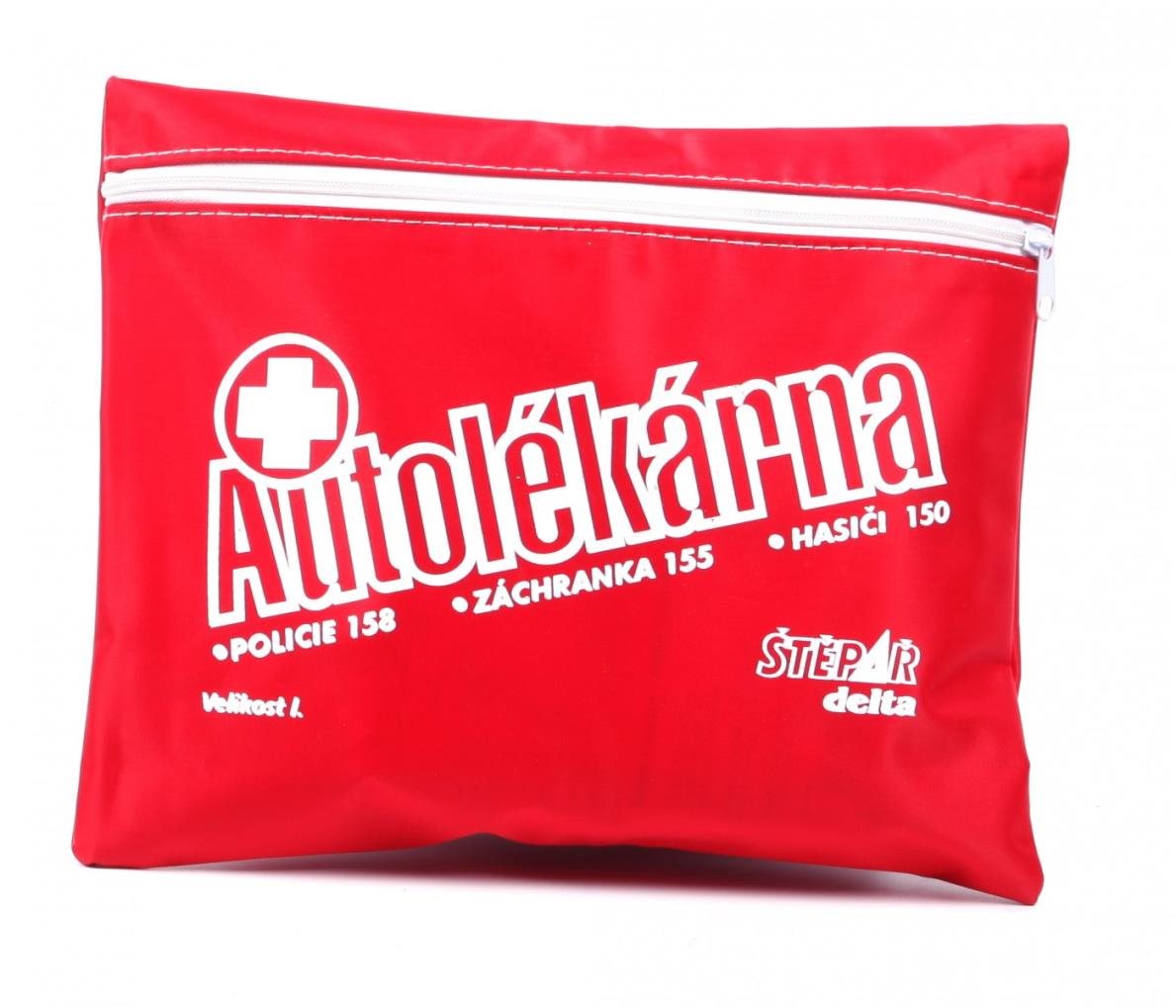ŠTĚPAŘ Autolékárnička velikost I., červený polštářek, vyhláška č....