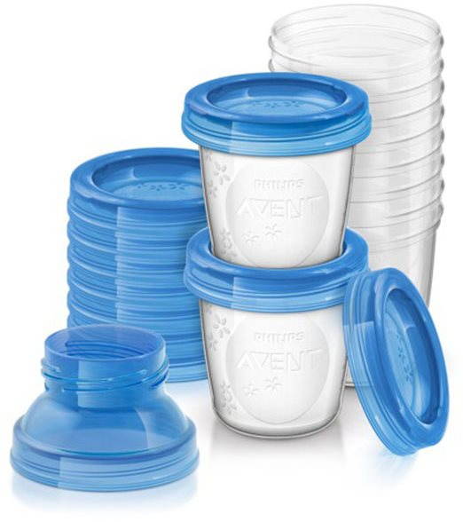 Philips AVENT VIA poháriky 180 ml – 10 ks Dózy na potraviny