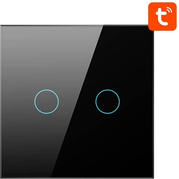 AVATTO ZTS02-EU Zigbee switch, čierny (2-gang) Vypínač