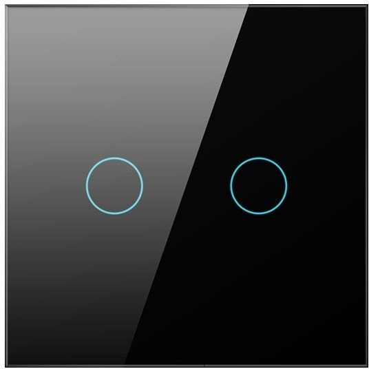 AVATTO LZTS02-EU-220V Zigbee switch, čierny (2-gang, No Neutral)...