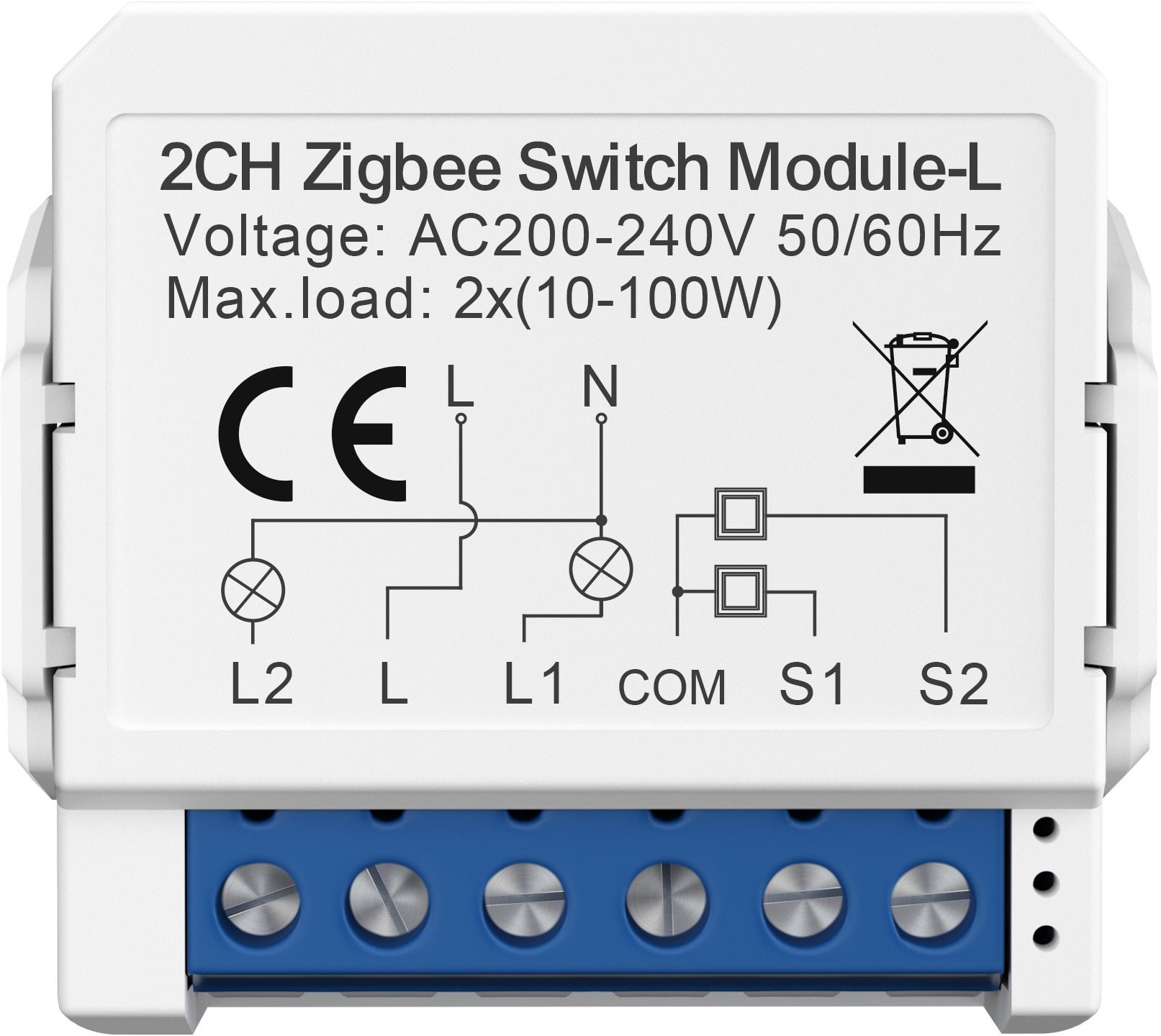 AVATTO LZWSM16 Zigbee (2-gang, No Neutral) Switch