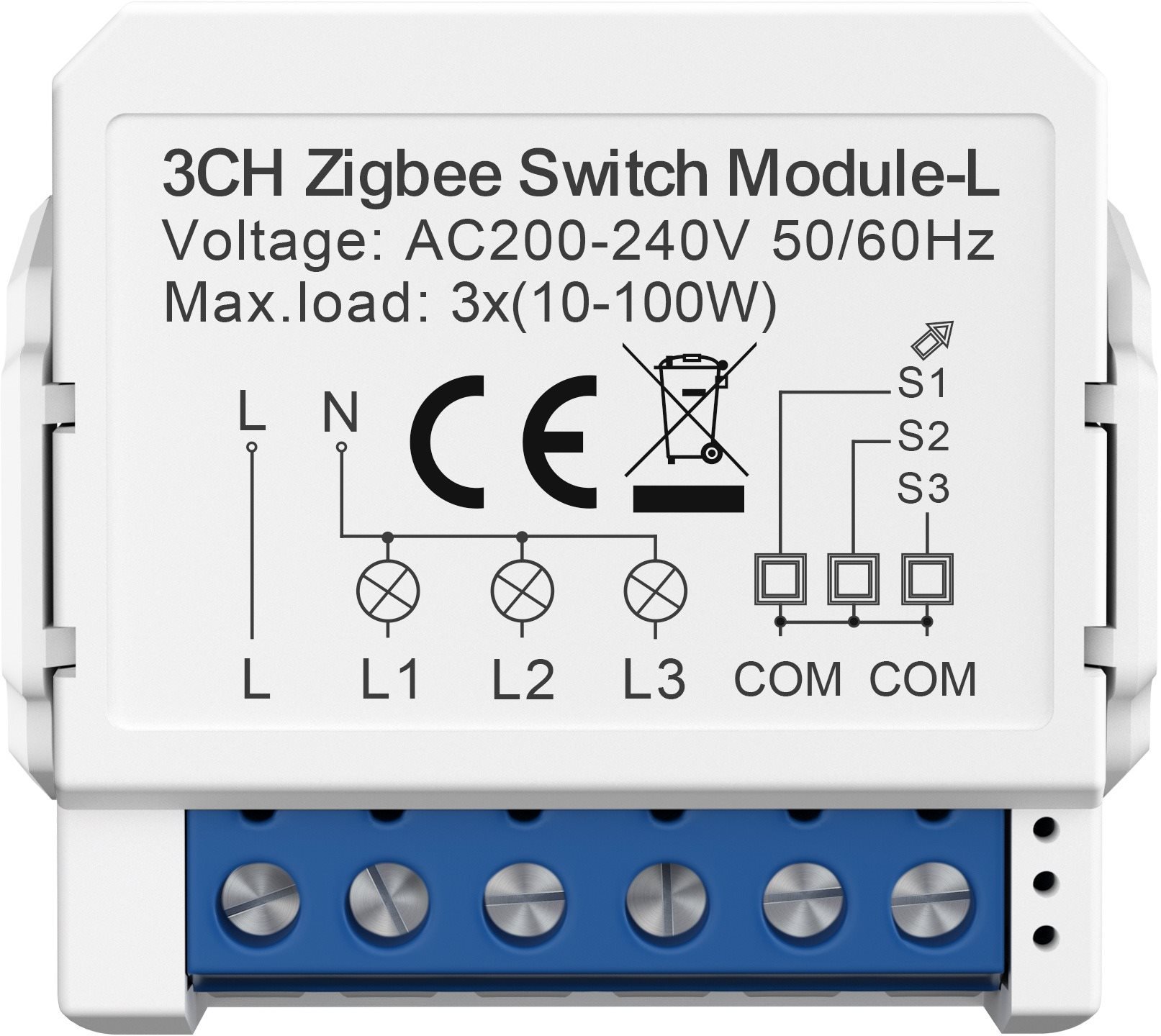 AVATTO LZWSM16 Zigbee (3-gang, No Neutral) Kapcsoló