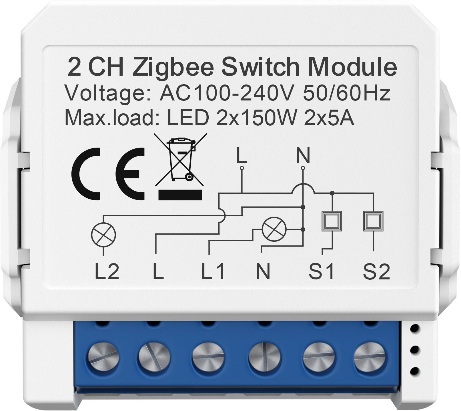 AVATTO ZWSM16 Zigbee (2-gang) Switch