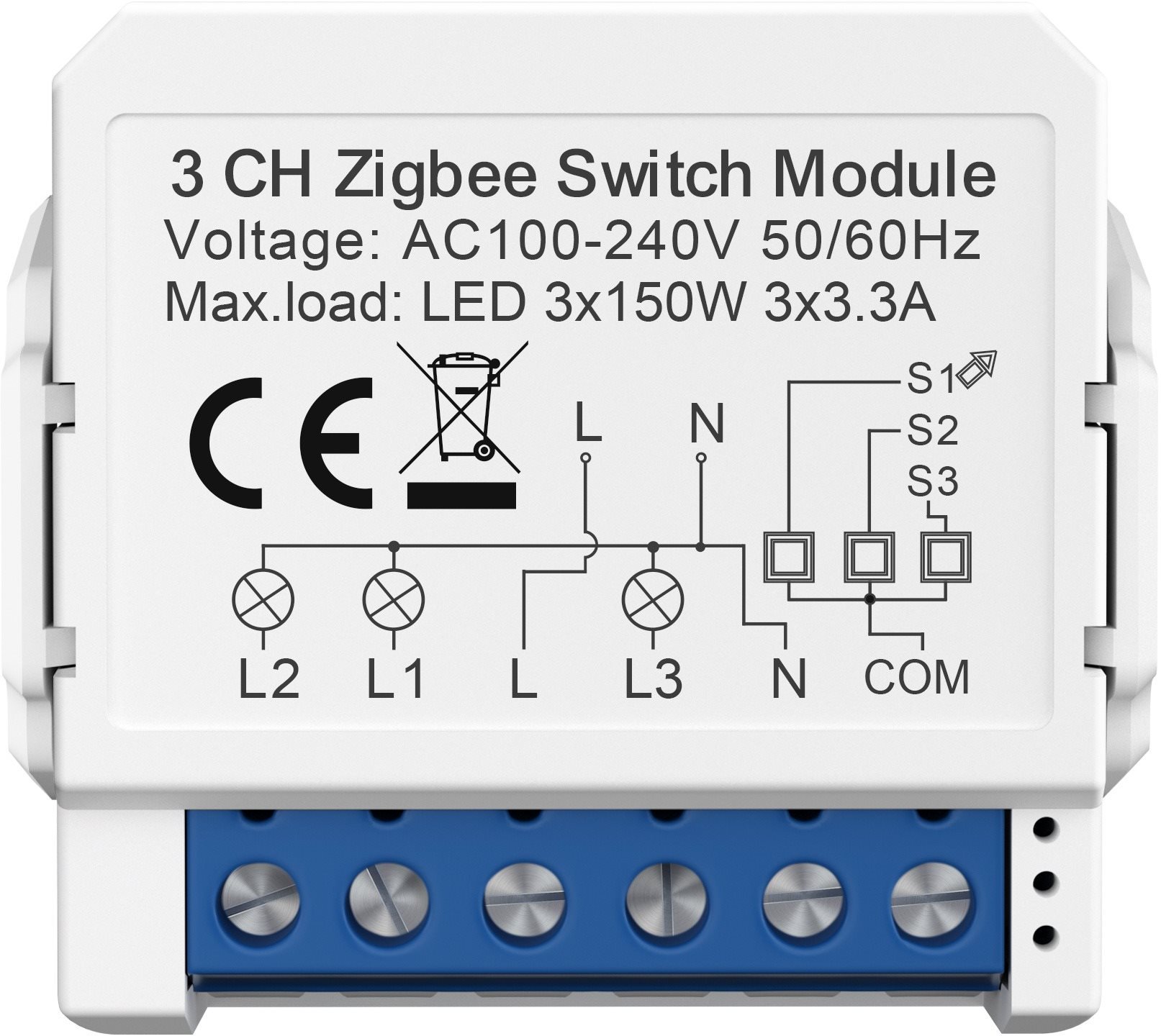 AVATTO ZWSM16 Zigbee (3-gang) Switch