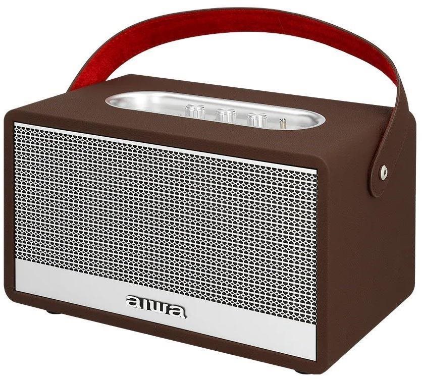 AIWA MI-X180 Retro Heritage argent Enceinte Bluetooth