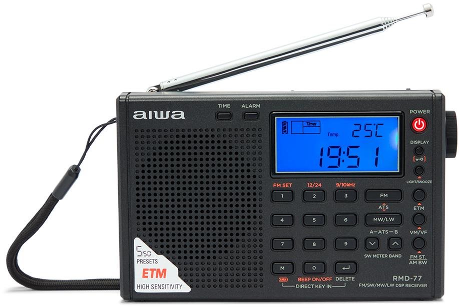 AIWA Rádio so slúchadlami do uší RMD-77 Rádio