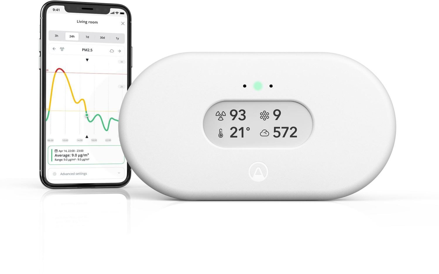 Airthings View Plus - kompletter Luftqualitätsmonitor...