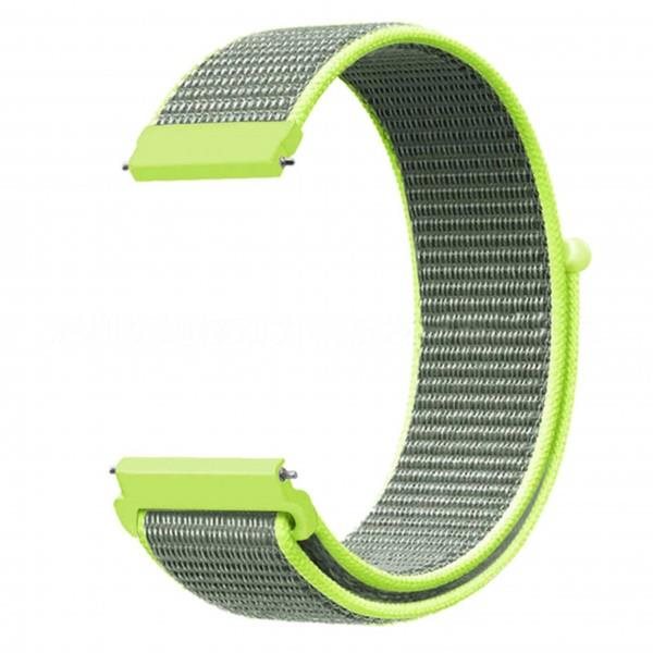 Alligator Watch 20mm Nylon Strap Lime Watch Strap