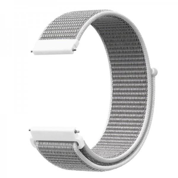Aligator Watch 20mm bracelet nylon blanc Bracelet montre