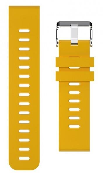 Alligator Watch 20mm Silicone Strap Mustard Yellow Watch Strap