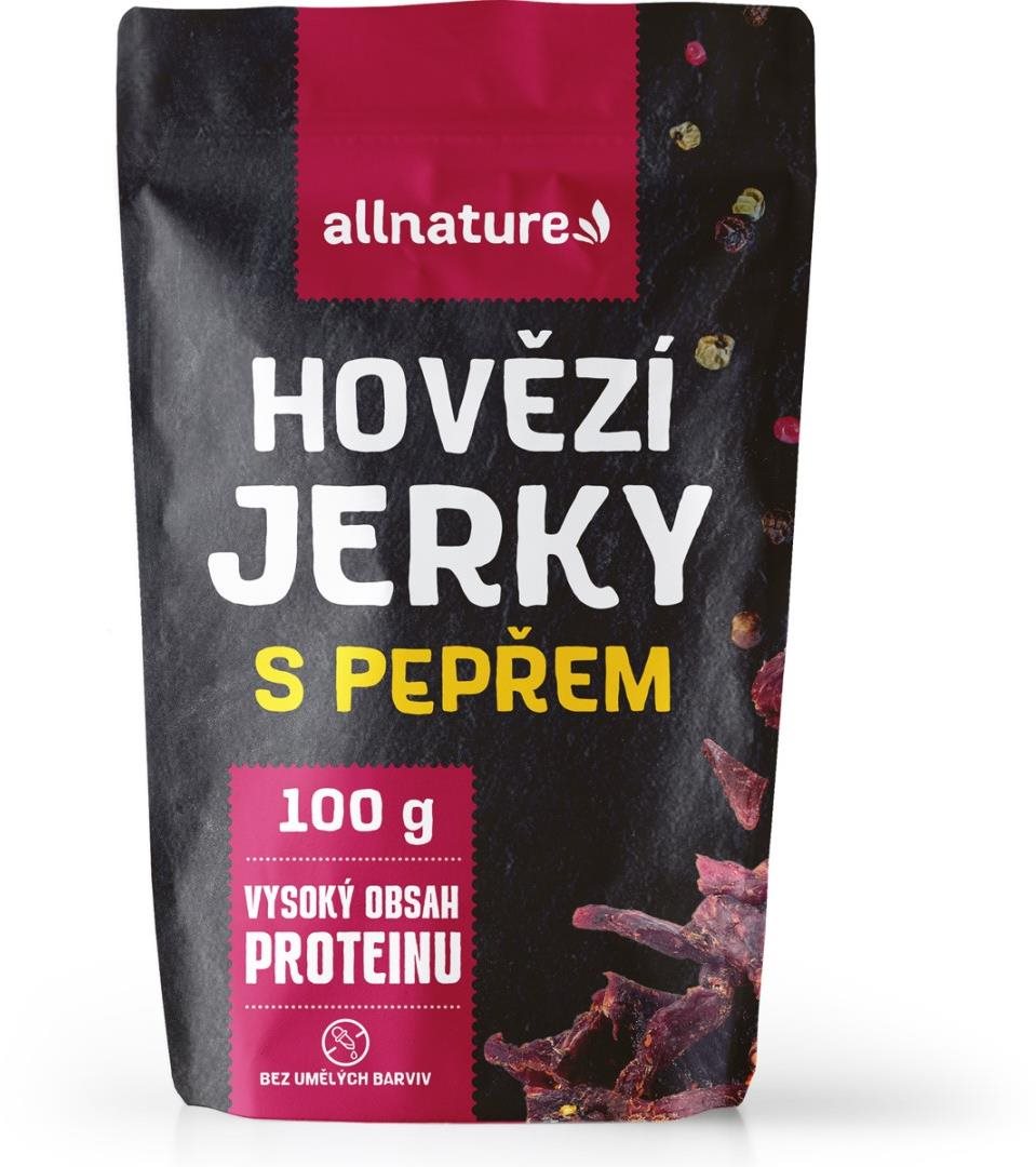 Allnature Beef Pepper Jerky 100 g Sušené mäso