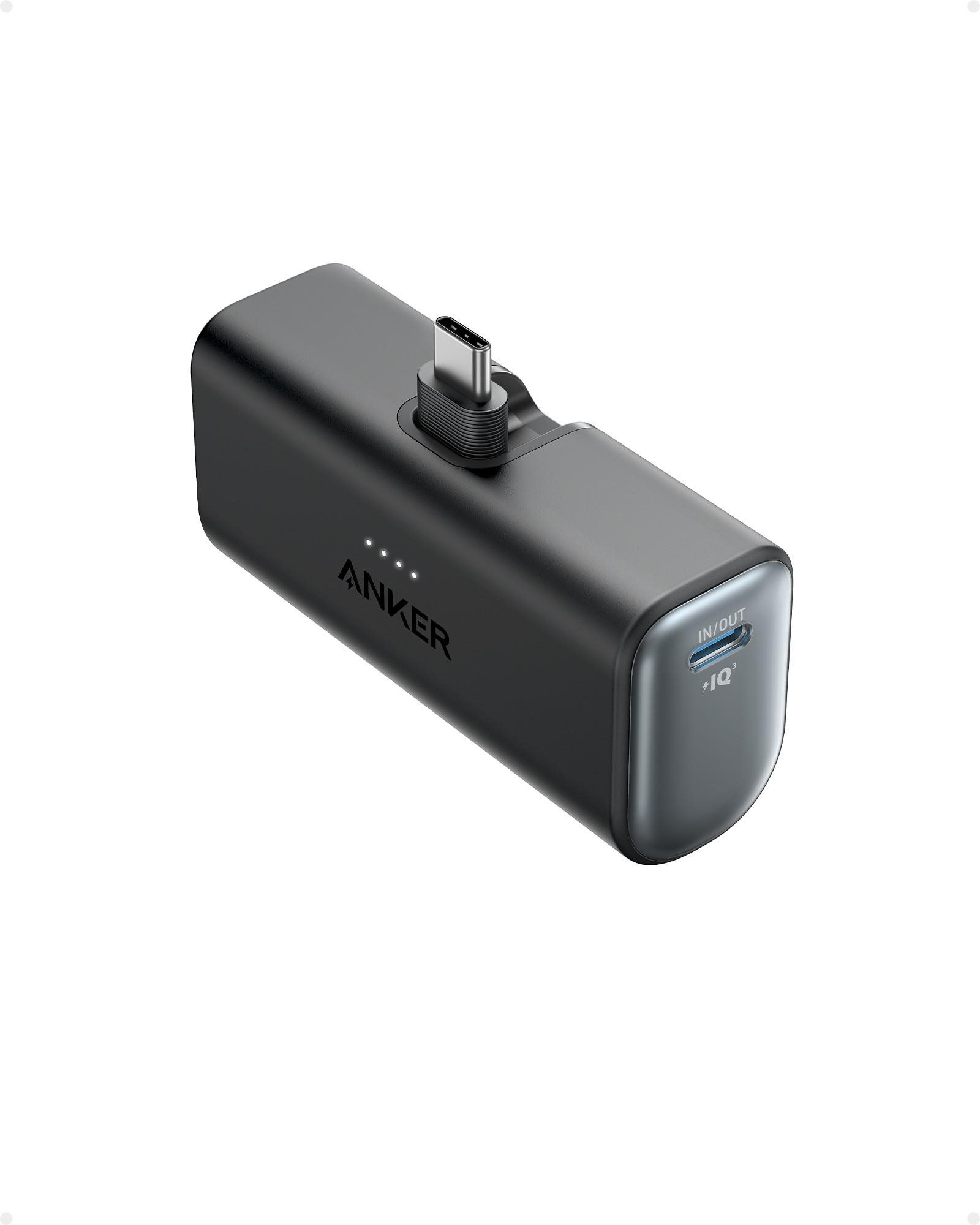 Anker Nano Power Bank 5000mAh, 22,5W, USB-C, Black Power bank