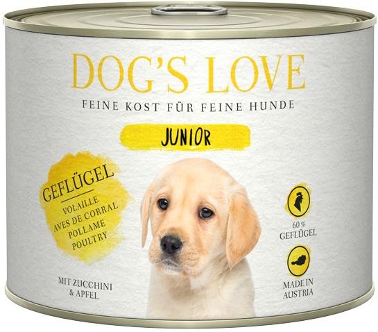 Dog's Love Hydina Junior Classic 200 g Konzerva pre psov