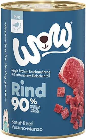 WOW PUR Hovädzie monoproteín 400 g Konzerva pre psov
