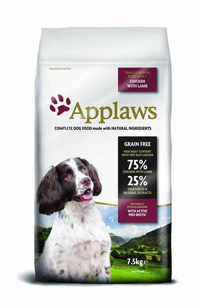 Applaws granule  Adult Small & Medium Breed Kura s jahňacím 7,5 kg...