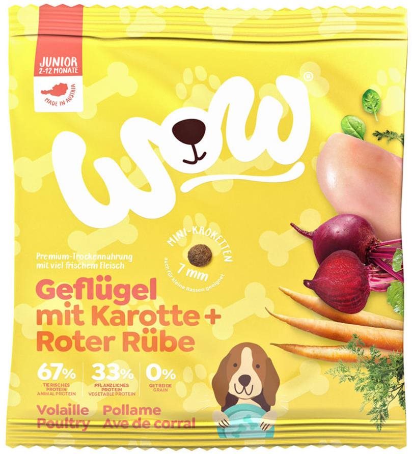 WOW Hydina Junior – vzorka 80 g Granule pre šteniatka